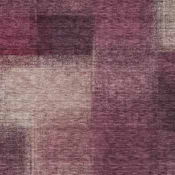 8' X 10' Plum Mauve And Beige Abstract Washable Indoor Outdoor Area Rug