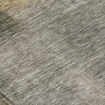 8' Taupe Gray And Beige Round Abstract Washable Indoor Outdoor Area Rug