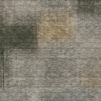 8' X 10' Taupe Gray And Beige Abstract Washable Indoor Outdoor Area Rug