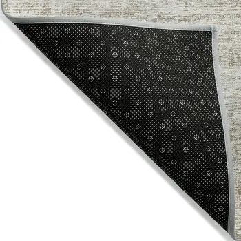 3' X 5' Beige Taupe And Ivory Abstract Washable Indoor Outdoor Area Rug