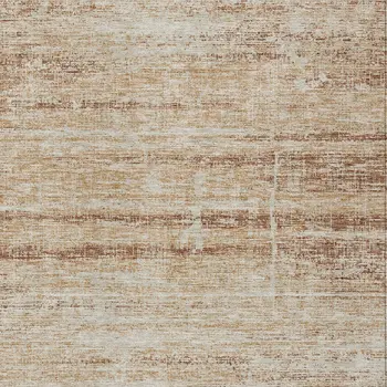 10' X 14' Copper Beige And Taupe Abstract Washable Indoor Outdoor Area Rug
