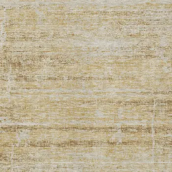 9' X 12' Gold Beige And Wheat Abstract Washable Indoor Outdoor Area Rug