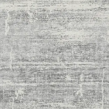 10' X 14' Silver Gray And Charcoal Abstract Washable Indoor Outdoor Area Rug