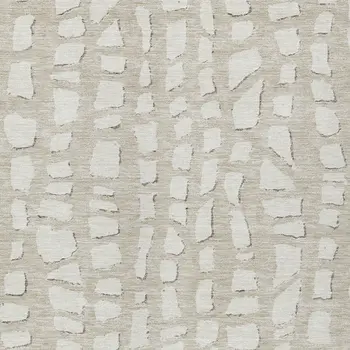 10' X 14' Beige And Ivory Abstract Washable Indoor Outdoor Area Rug
