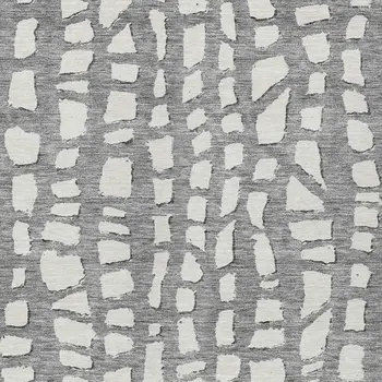 10' X 14' Gray And Ivory Abstract Washable Indoor Outdoor Area Rug