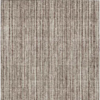 10' X 14' Brown And Ivory Striped Washable Indoor Outdoor Area Rug