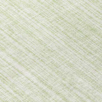8' Mint Green And Ivory Round Striped Washable Indoor Outdoor Area Rug