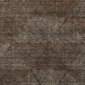 10' X 14' Brown And Taupe Geometric Washable Indoor Outdoor Area Rug
