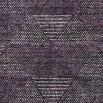 5' X 8' Eggplant Purple And Gray Geometric Washable Indoor Outdoor Area Rug