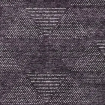 9' X 12' Eggplant Purple And Gray Geometric Washable Indoor Outdoor Area Rug