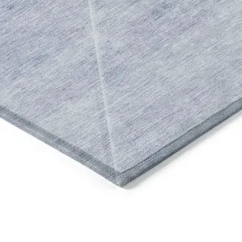 10' X 14' Navy Blue And Denim Blue Abstract Washable Indoor Outdoor Area Rug
