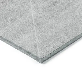 10' X 14' Gray Silver And Charcoal Abstract Washable Indoor Outdoor Area Rug