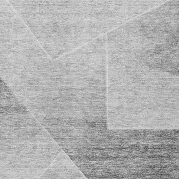 10' X 14' Gray Silver And Charcoal Abstract Washable Indoor Outdoor Area Rug