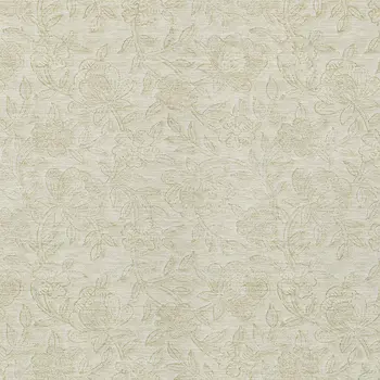 10' X 14' Ivory And Beige Floral Washable Indoor Outdoor Area Rug