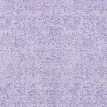 5' X 8' Lilac And Purple Floral Washable Indoor Outdoor Area Rug