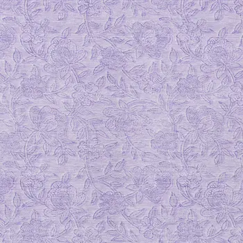 8' X 10' Lilac And Purple Floral Washable Indoor Outdoor Area Rug