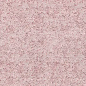 8' X 10' Pink And Red Floral Washable Indoor Outdoor Area Rug