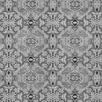3' X 5' Gray Silver And Charcoal Medallion Washable Indoor Outdoor Area Rug