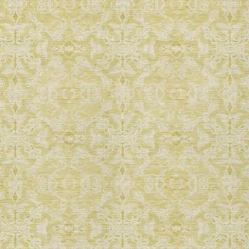 9' X 12' Gold And Ivory Medallion Washable Indoor Outdoor Area Rug