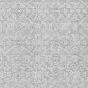 3' X 5' Silver And Gray Medallion Washable Indoor Outdoor Area Rug