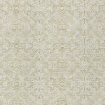 10' X 14' Tan And Beige Medallion Washable Indoor Outdoor Area Rug