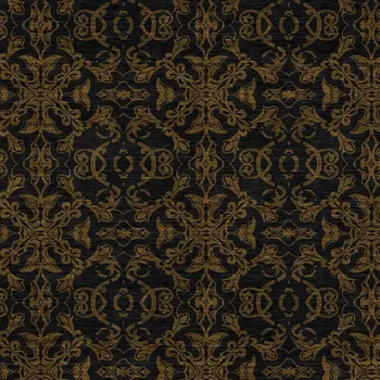 9' X 12' Brown And Black Medallion Washable Indoor Outdoor Area Rug