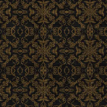 10' X 14' Brown And Black Medallion Washable Indoor Outdoor Area Rug