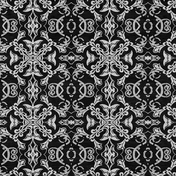 8' X 10' Ivory And Black Medallion Washable Indoor Outdoor Area Rug