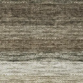 8' X 10' Brown Beige And Tan Ombre Washable Indoor Outdoor Area Rug
