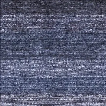 3' X 5' Navy Blue And Ivory Ombre Washable Indoor Outdoor Area Rug