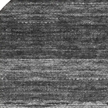 8' Gray Silver And Ivory Round Ombre Washable Indoor Outdoor Area Rug
