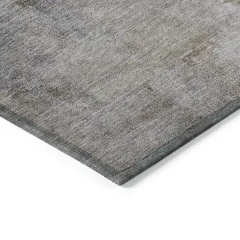 3' X 5' Navy Blue And Sky Blue Abstract Washable Indoor Outdoor Area Rug