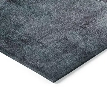 10' X 14' Teal Blue Aqua And Ivory Abstract Washable Indoor Outdoor Area Rug