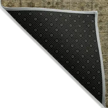 8' X 10' Brown And Beige Southwestern Washable Indoor Outdoor Area Rug
