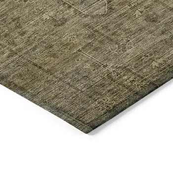 8' X 10' Brown And Beige Southwestern Washable Indoor Outdoor Area Rug