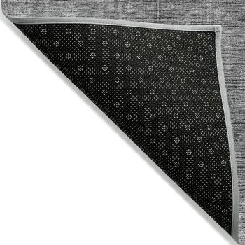 10' X 14' Gray And Charcoal Southwestern Washable Indoor Outdoor Area Rug