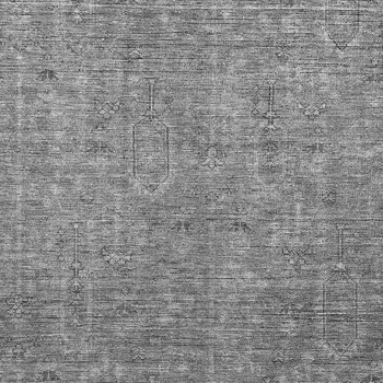 10' X 14' Gray And Charcoal Southwestern Washable Indoor Outdoor Area Rug