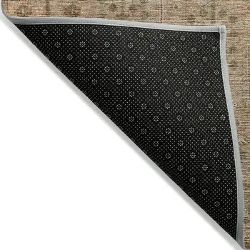 9' X 12' Terra Cotta And Copper Southwestern Washable Indoor Outdoor Area Rug