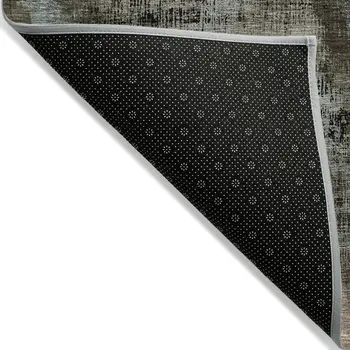 9' X 12' Brown Taupe And Salmon Abstract Washable Indoor Outdoor Area Rug