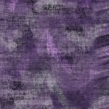 9' X 12' Purple Lavender And Gray Abstract Washable Indoor Outdoor Area Rug