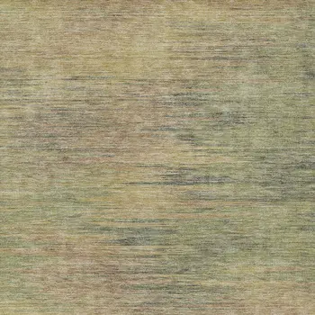 9' X 12' Artichoke Green Fern Green And Gold Abstract Washable Indoor Outdoor Area Rug