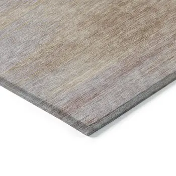 3' X 5' Merlot And Beige Abstract Washable Indoor Outdoor Area Rug