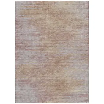 3' X 5' Merlot And Beige Abstract Washable Indoor Outdoor Area Rug