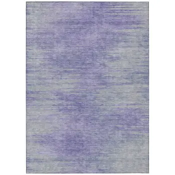 9' X 12' Plum And Purple Abstract Washable Indoor Outdoor Area Rug