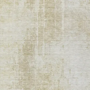 8' X 10' Beige And Taupe Abstract Washable Indoor Outdoor Area Rug