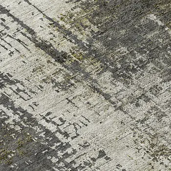 8' Taupe Beige And Olive Green Round Abstract Washable Indoor Outdoor Area Rug
