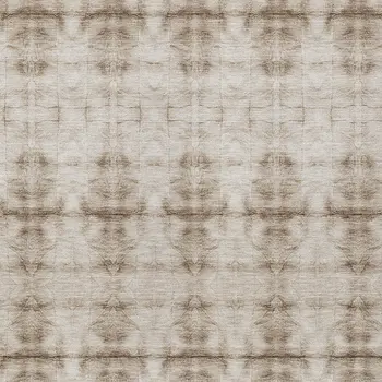 10' X 14' Beige Taupe And Tan Geometric Washable Indoor Outdoor Area Rug