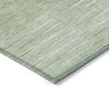 5' X 8' Artichoke Green And Green Abstract Washable Indoor Outdoor Area Rug