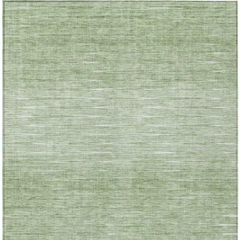 10' X 14' Artichoke Green And Green Abstract Washable Indoor Outdoor Area Rug
