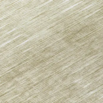 8' Khaki And Beige Round Abstract Washable Indoor Outdoor Area Rug